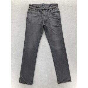 J Crew Jeans Mens 29x32 Gray Straight Fit Signature Flex Stretch Denim Preppy